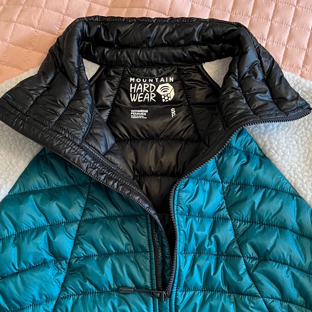 Mountain Hardwear Wmns Altius Hybrid Half Zip Jacket -sz S - Picture 2 of 9